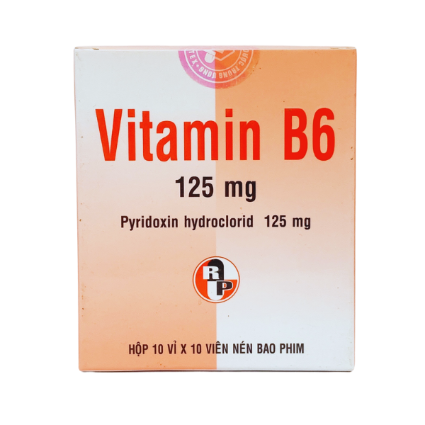 Vitamin B6 125mg H 10 VỈ X 10 ViÊn Robinson