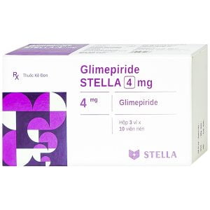 GLIMEPIRIDE 4MG (3 VỈ x 10 VIÊN) STELLA