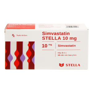SIMVASTATIN 10MG (3 VỈ x 10 VIÊN) STELLA
