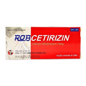 ROBCETIRIZIN (3 VỈ x 10 VIÊN) ROBINSON