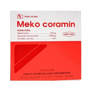 VIÊN NGẬM MEKO CORAMIN (5 VỈ x 4 VIÊN) MEKOPHAR