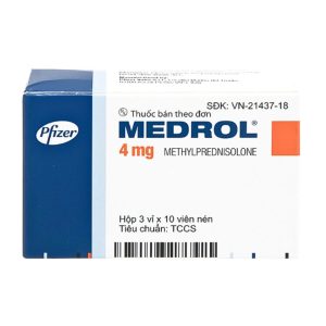 MEDROL 4 (3 VỈ x 10 VIÊN) PFIZER