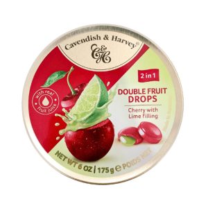 KẸO TRÁI CÂY ĐỨC CHERRY WITH LIME (HỘP 175G)