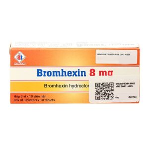 BROMHEXIN 8MG (3 VỈ x 10 VIÊN) DMC