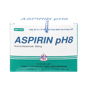 ASPIRIN pH8 (25 VỈ x 10 VIÊN) MEKOPHAR