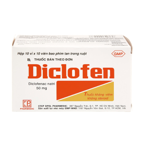 DICLOFEN (10 VỈ x 10 VIÊN) PHARMEDIC