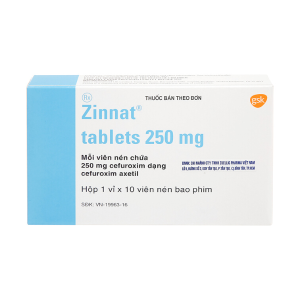 ZINNAT 250 (1 VỈ x 10 VIÊN) GSK