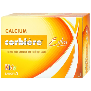 CALCIUM CORBIERE EXTRA KIDS 5ML (3 VỈ x 10 ỐNG) SANOFI