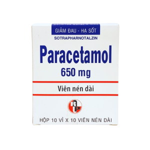 PARACETAMOL 650MG (10 VỈ x 10 VIÊN) ROBINSON