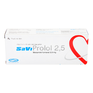 SAVI PROLOL 2.5 (3 VỈ x 10 VIÊN) SAVI PHARM