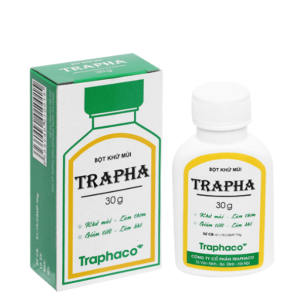 Bột khử mùi TraPha 30g của Công ty Traphaco