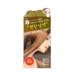 Dầu gội thảo dược Pyeonan nhuộm tóc màu nâu đen