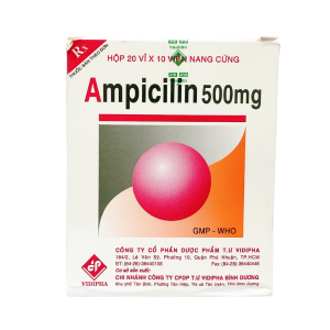 AMPICILIN 500MG (20 VỈ x 10 VIÊN) VIDIPHA